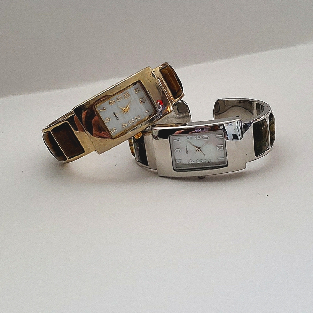 Matching gold and silver watches